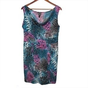 Clara Sun Woo multicolor scoop neck dress